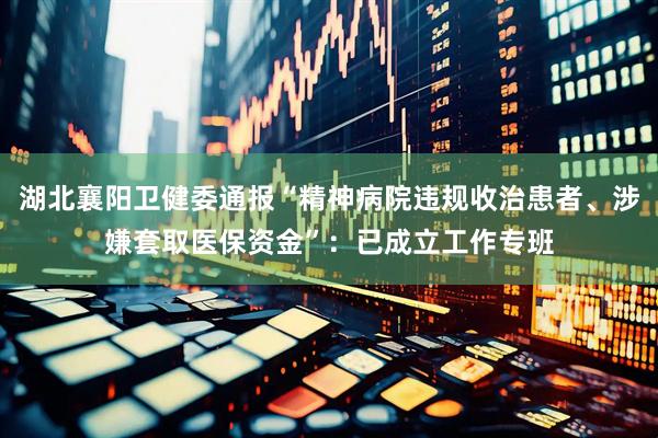 湖北襄阳卫健委通报“精神病院违规收治患者、涉嫌套取医保资金”：已成立工作专班